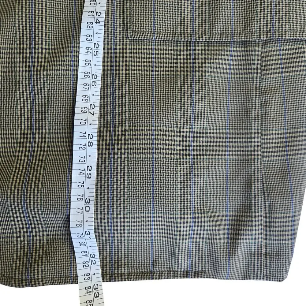 L.L.BEAN Men Vtg 90s Preppy English Countryside Grandpa Classic Plaid Blazer 46R